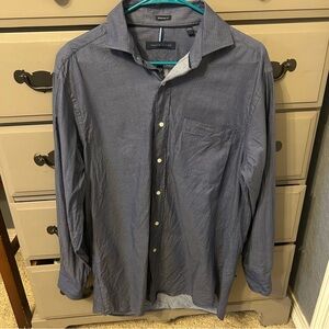 Tommy Hilfiger Men's Blue Long sleeve button down Shirt size 15-15.5